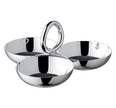 Christofle Vertigo Silver-Plated 3-Bowl Snack Dish