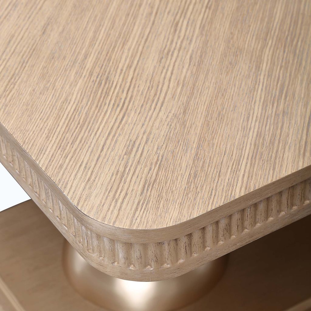 Michael Amini West Kensington Rectangular Dining Table - Sea Salt Caramel