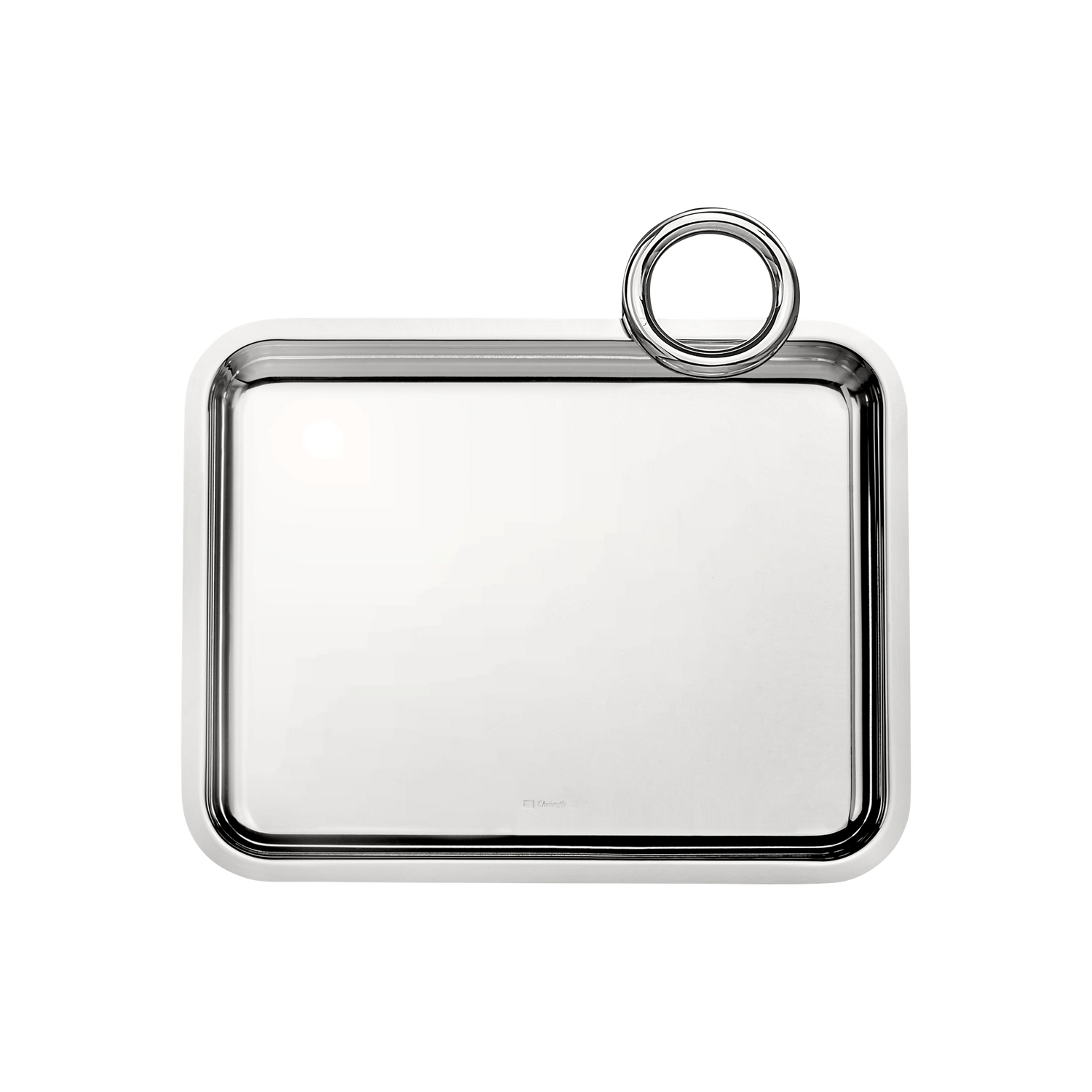 Christofle Vertigo Silver-Plated 8' x 6' Single-Handle Tray