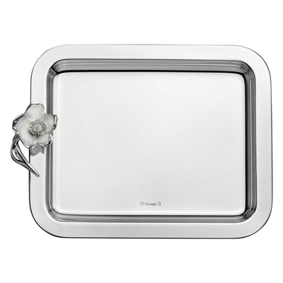 Christofle Anémone Silver Plated Tray