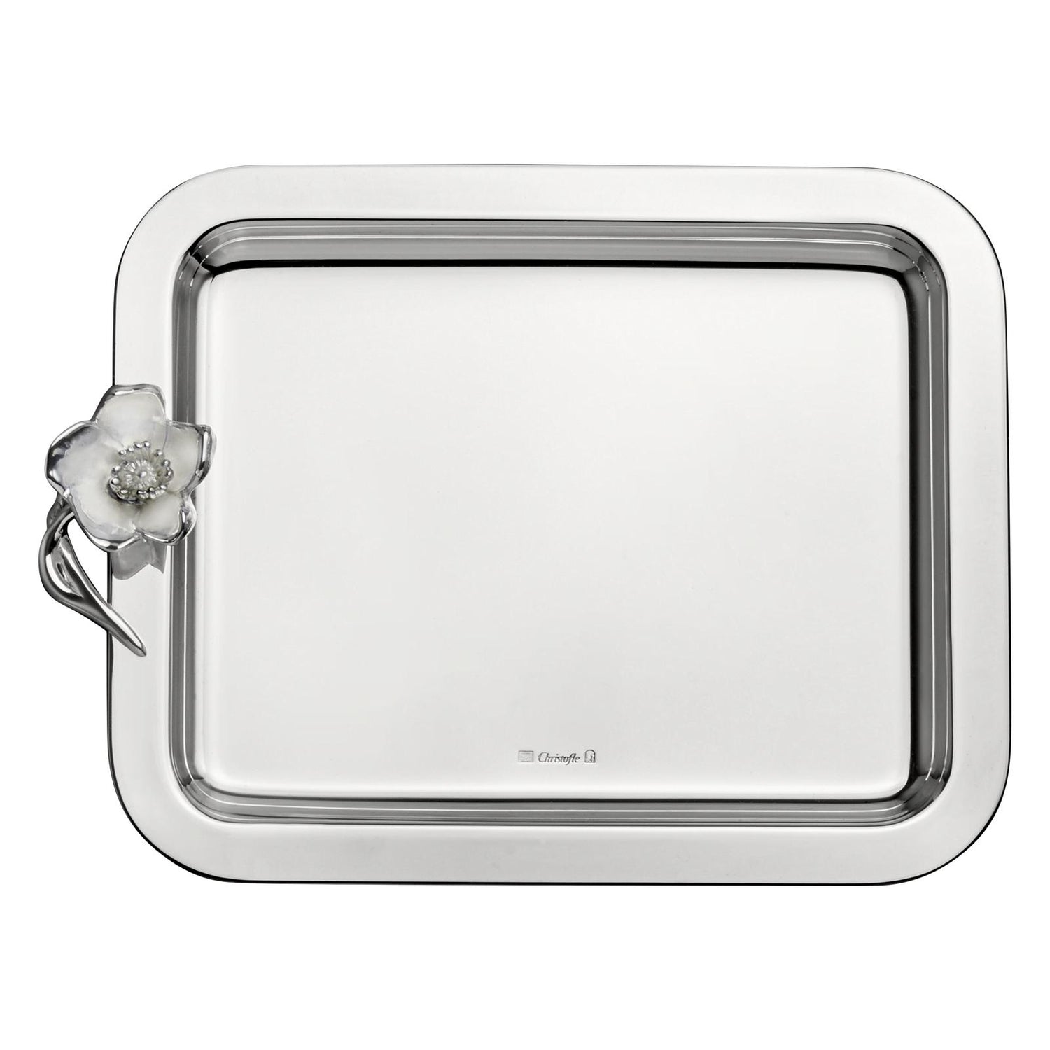 Christofle Anémone Silver Plated Tray