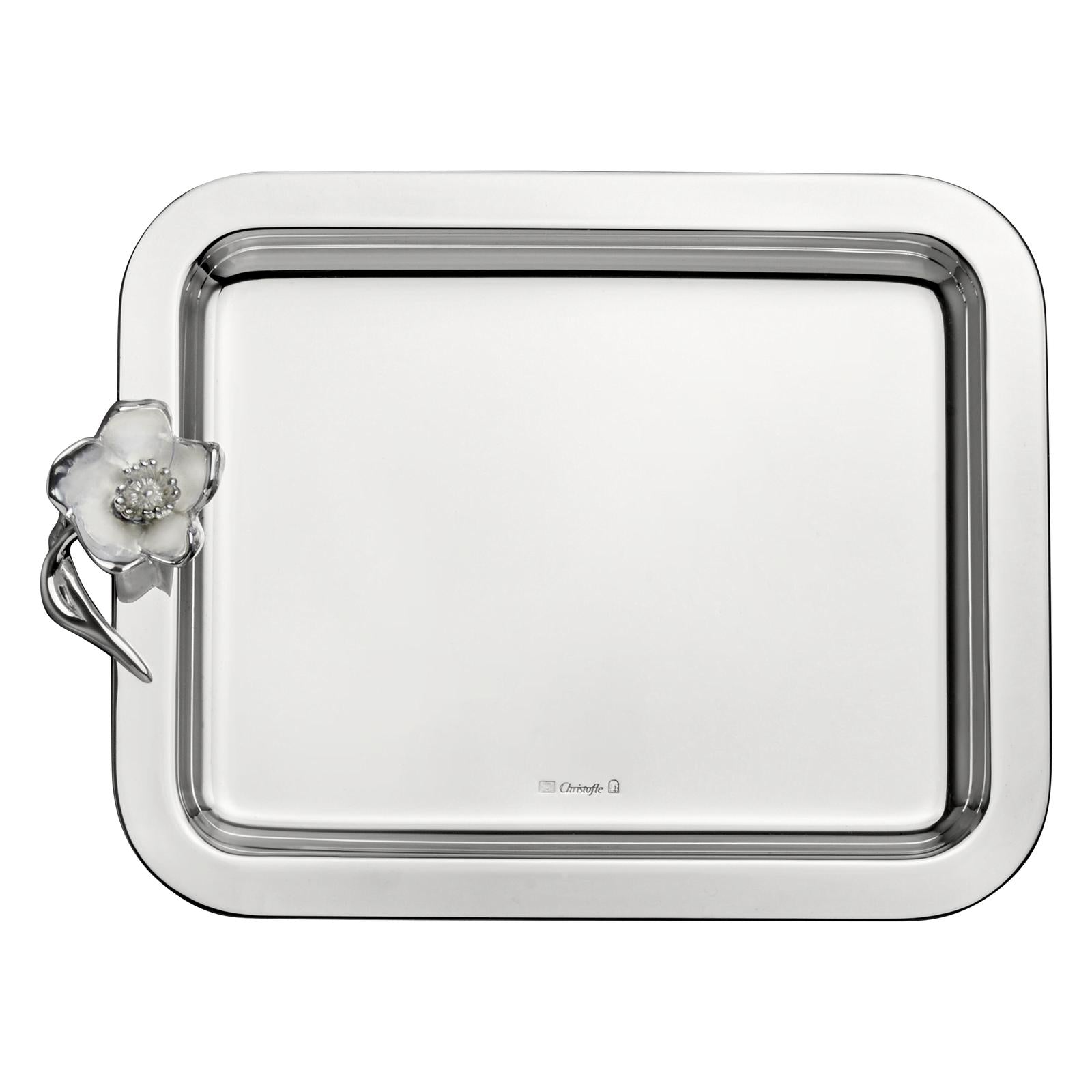 Christofle Anémone Silver Plated Tray