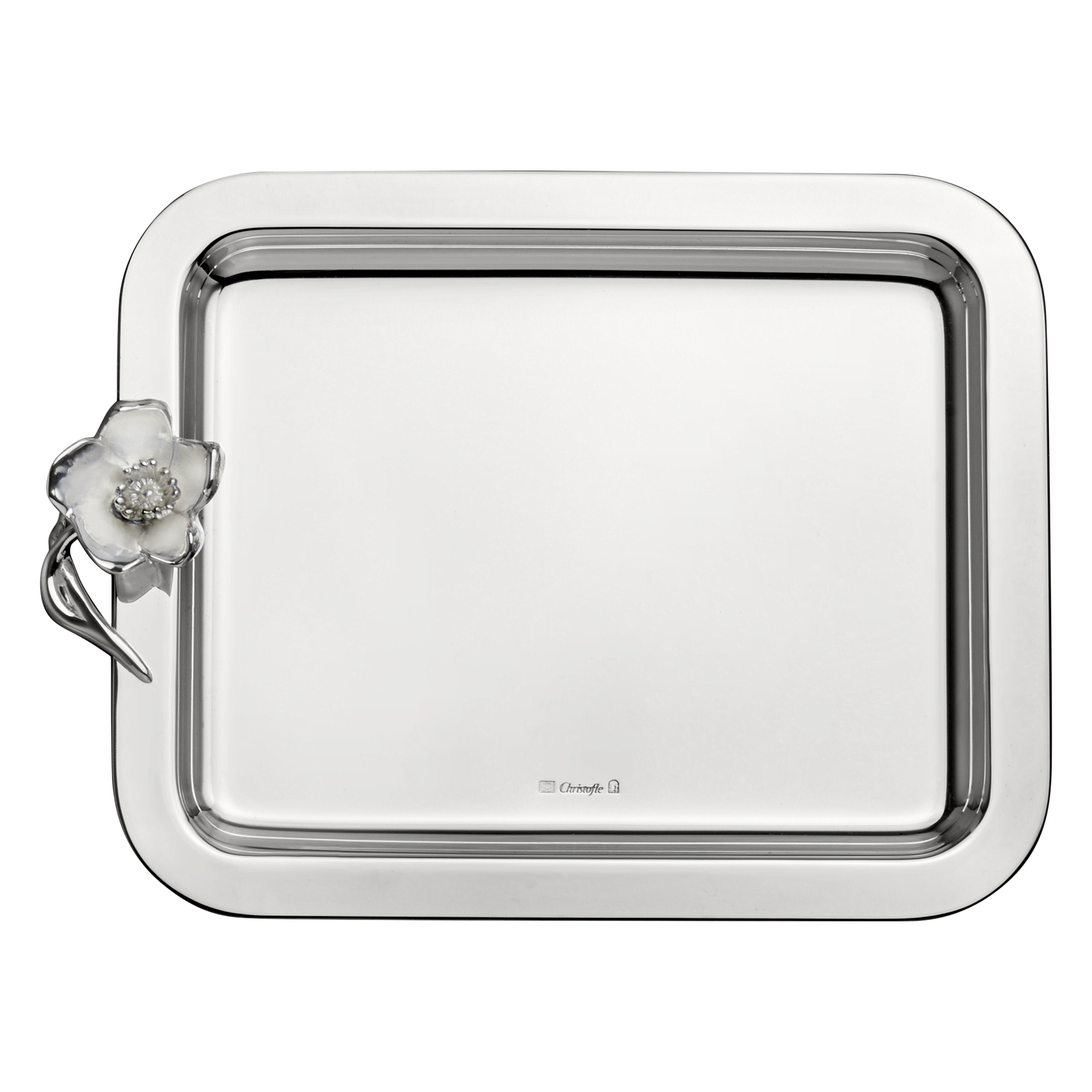 Christofle Anémone Silver Plated Tray