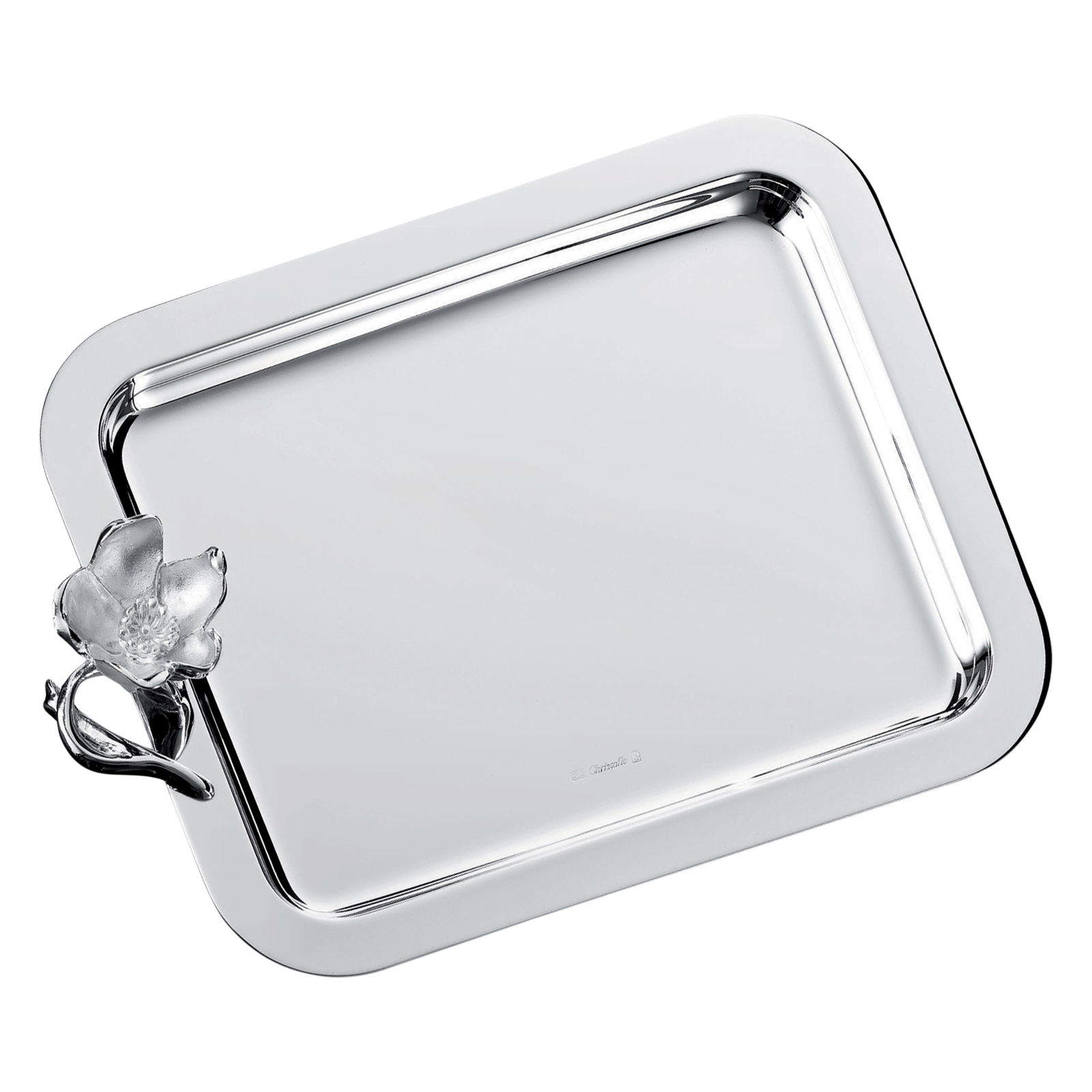 Christofle Anémone Silver Plated Tray