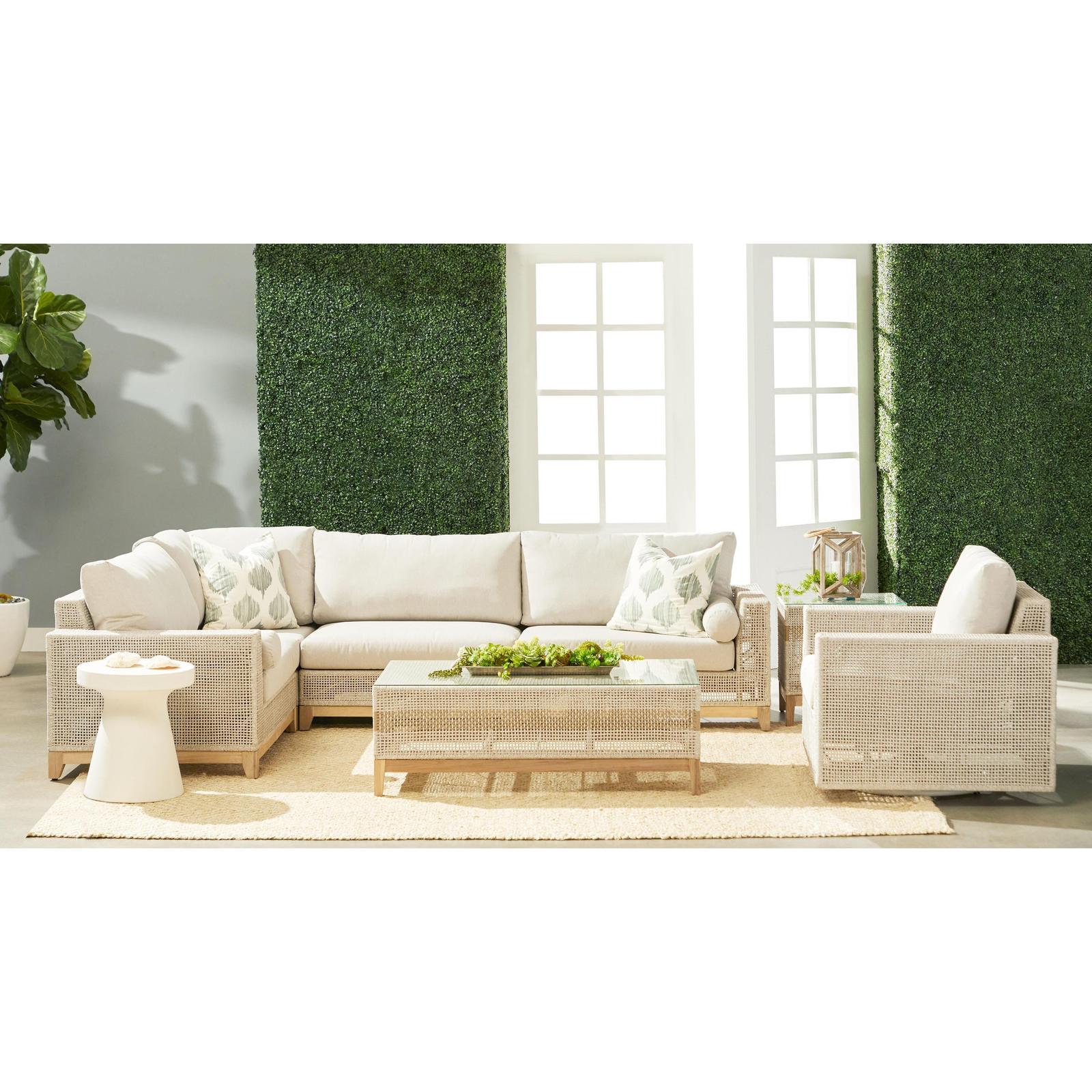 Essentials For Living Tropez Outdoor Swivel Rocker Sofa Chair