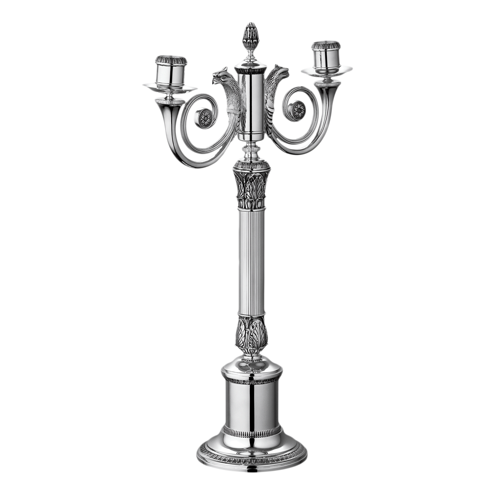 Christofle Malmaison Silver Plated Candelabra