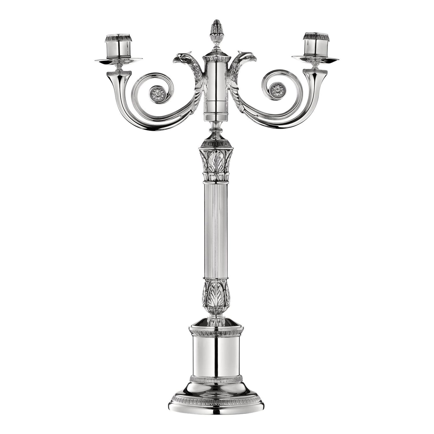 Christofle Malmaison Silver Plated Candelabra