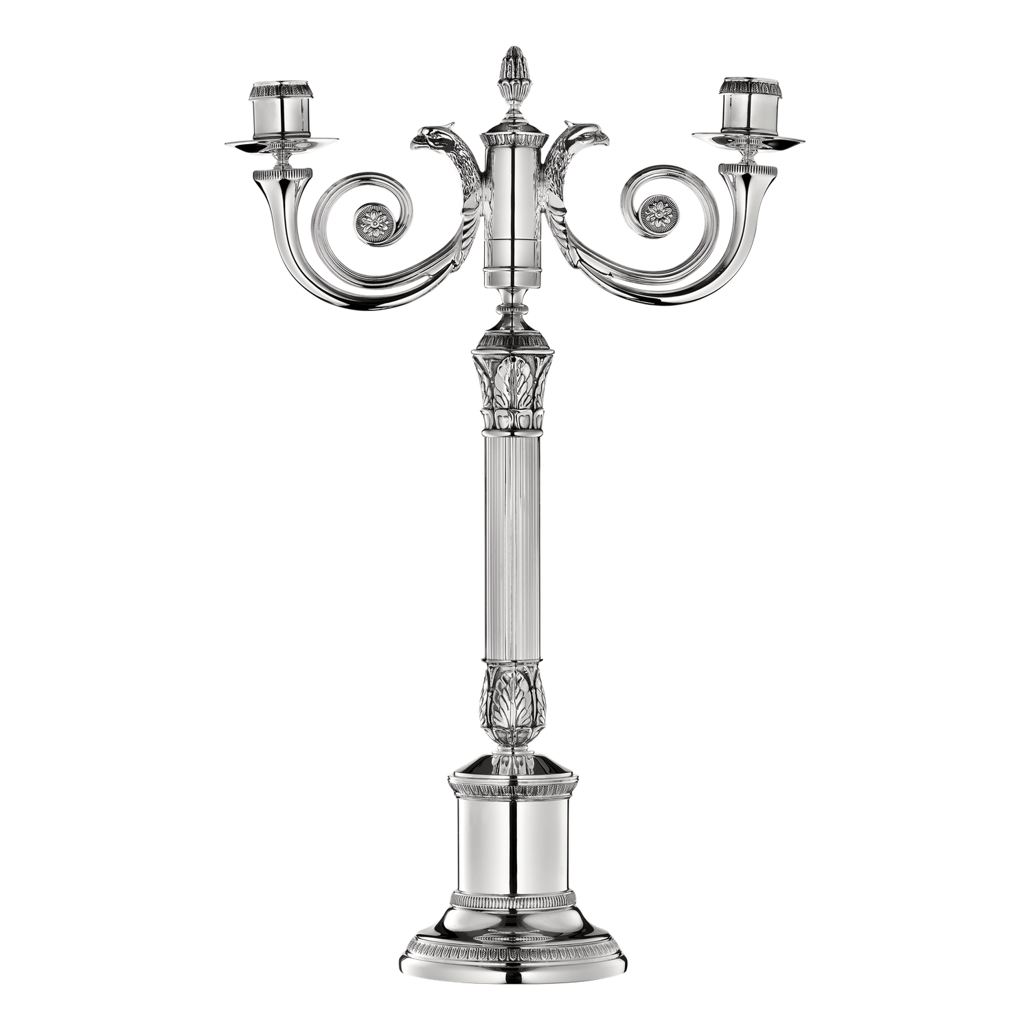 Christofle Malmaison Silver Plated Candelabra