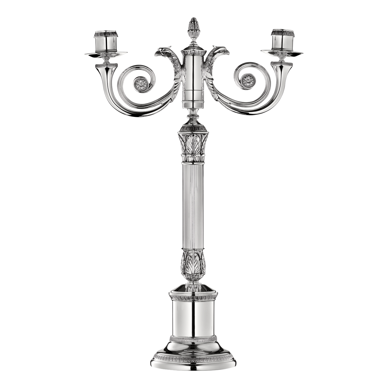 Christofle Malmaison Silver Plated Candelabra
