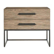 Universal Furniture Dwell Boulder Metal Base Nightstand