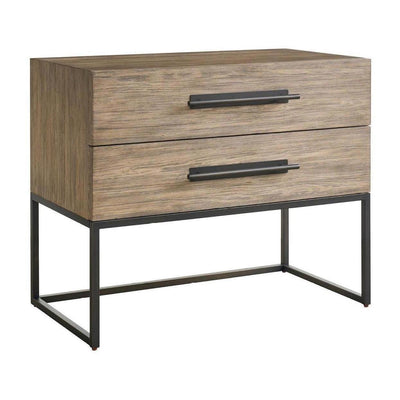 Universal Furniture Dwell Boulder Metal Base Nightstand