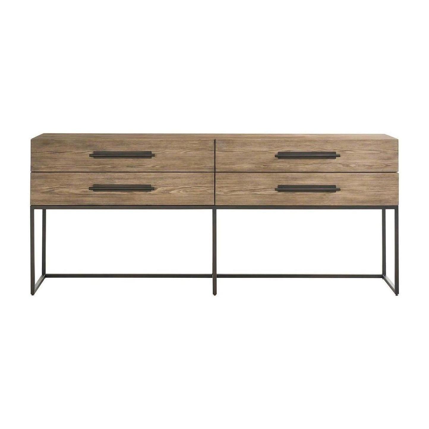 Universal Furniture Dwell Boulder Metal Base Console