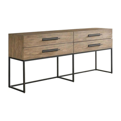 Universal Furniture Dwell Boulder Metal Base Console
