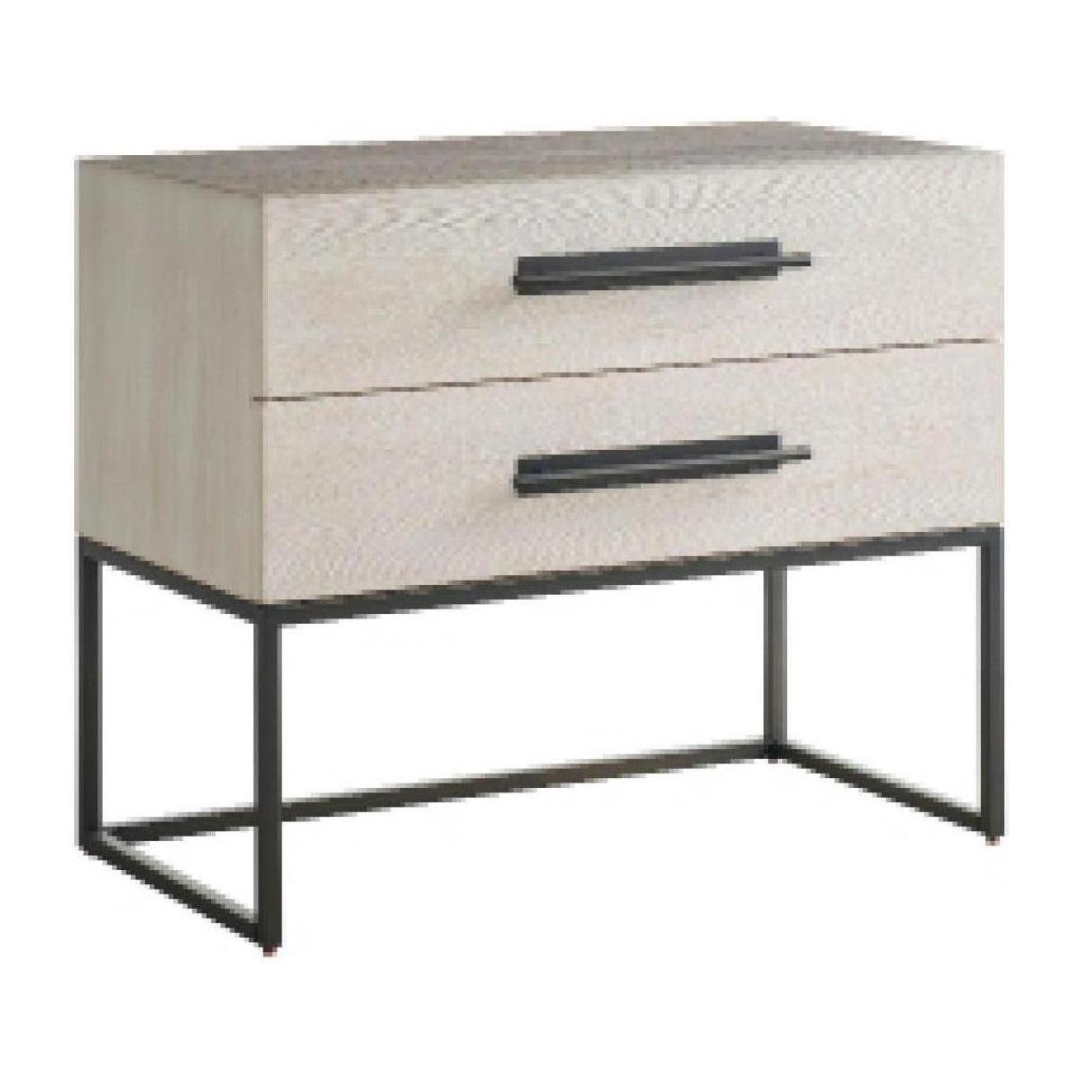 Universal Furniture Dwell River Rock Metal Base Nightstand