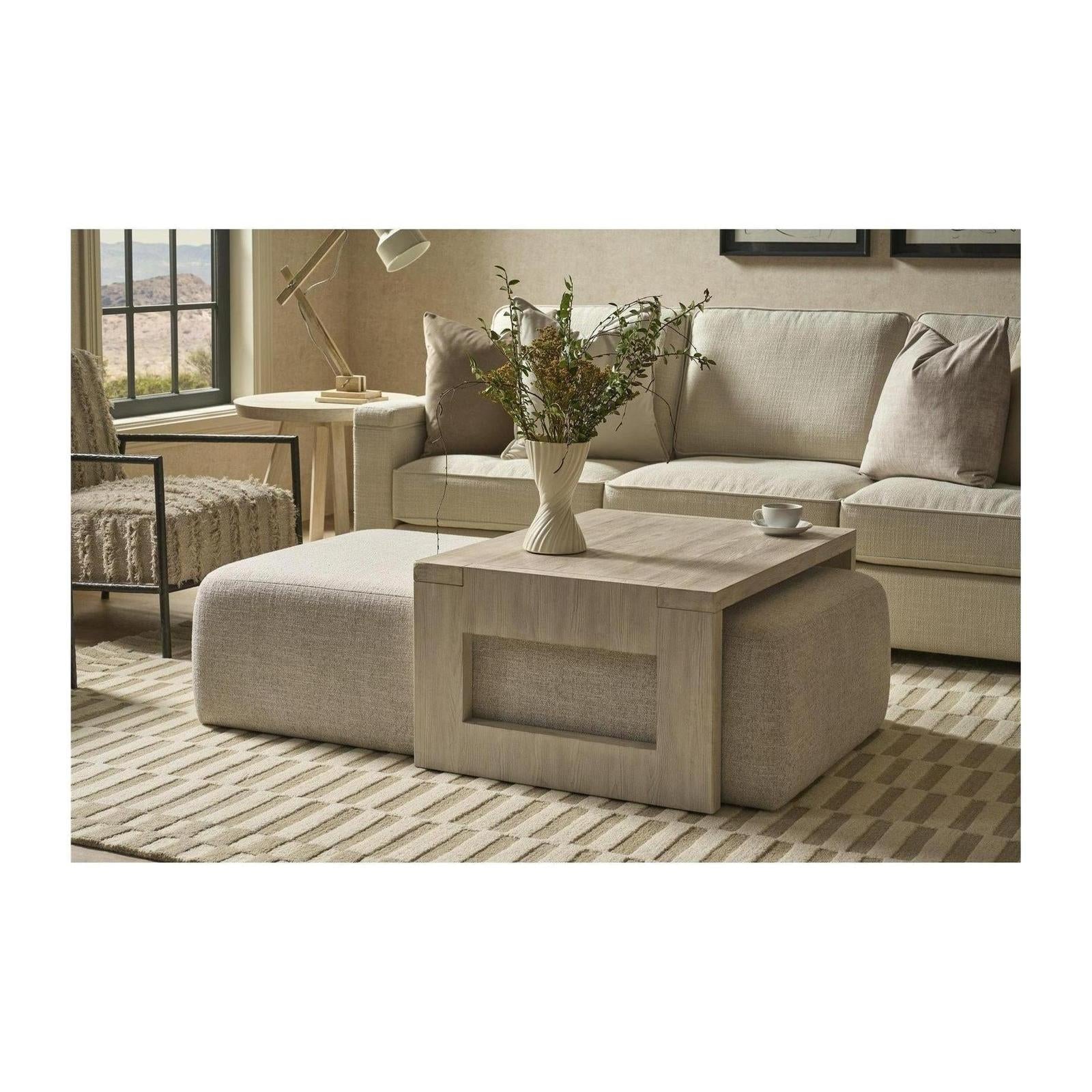 Universal Furniture Dwell River Rock Nesting Cocktail Ottoman