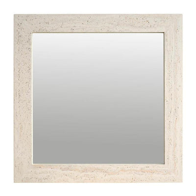 Universal Modern Sable & Desert Travertine Mirror