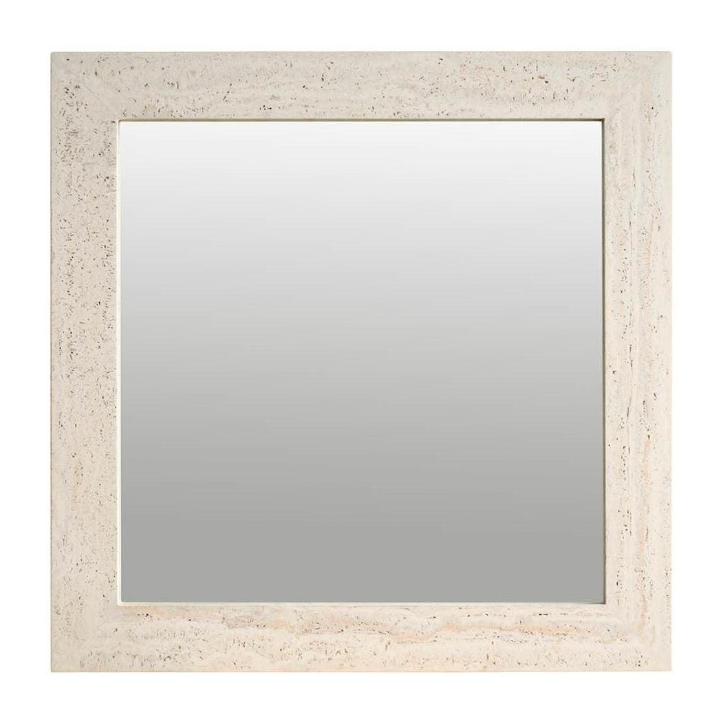 Universal Modern Sable & Desert Travertine Mirror