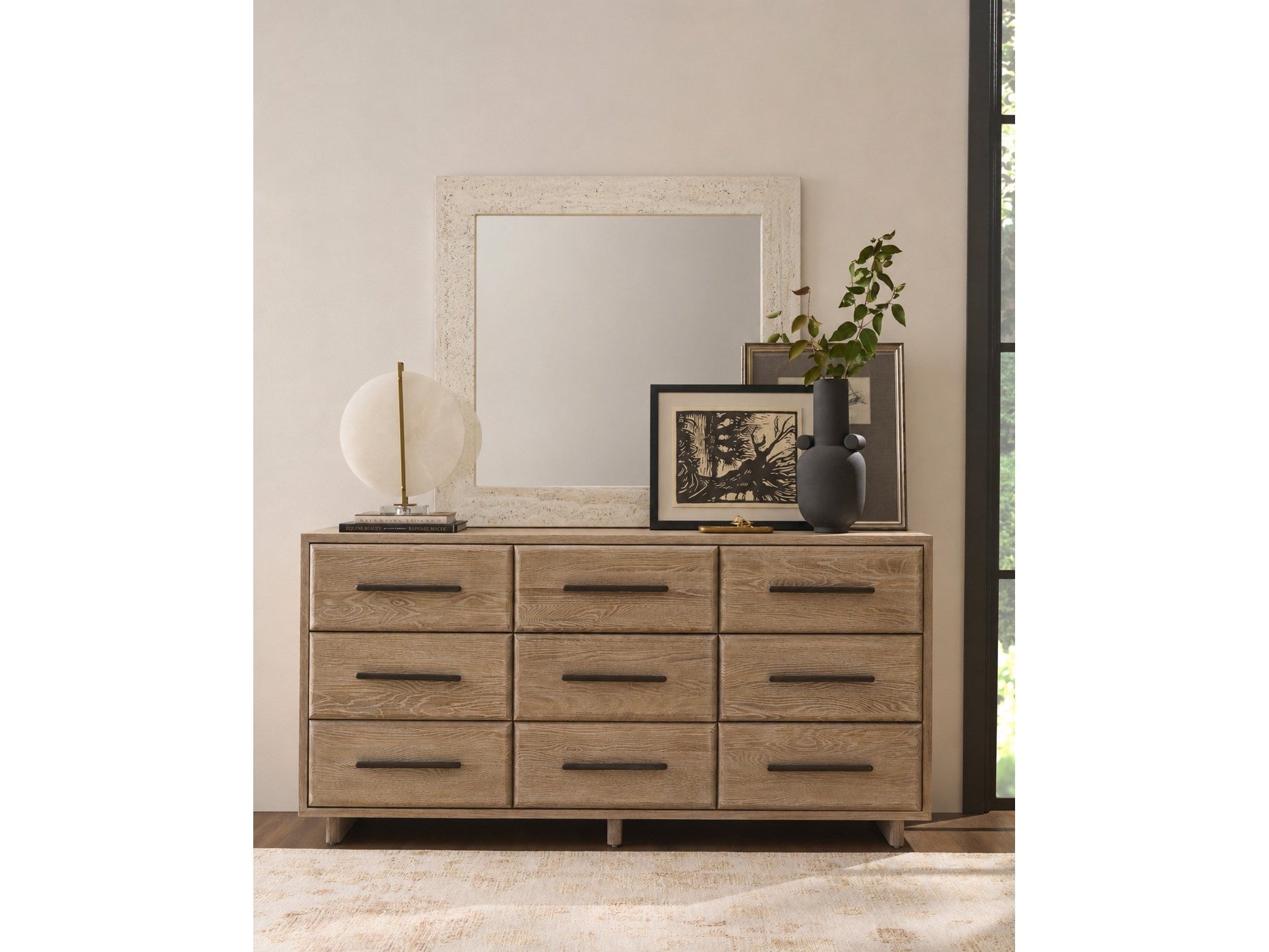 Universal Furniture Modern Travertine Mirror Clearance