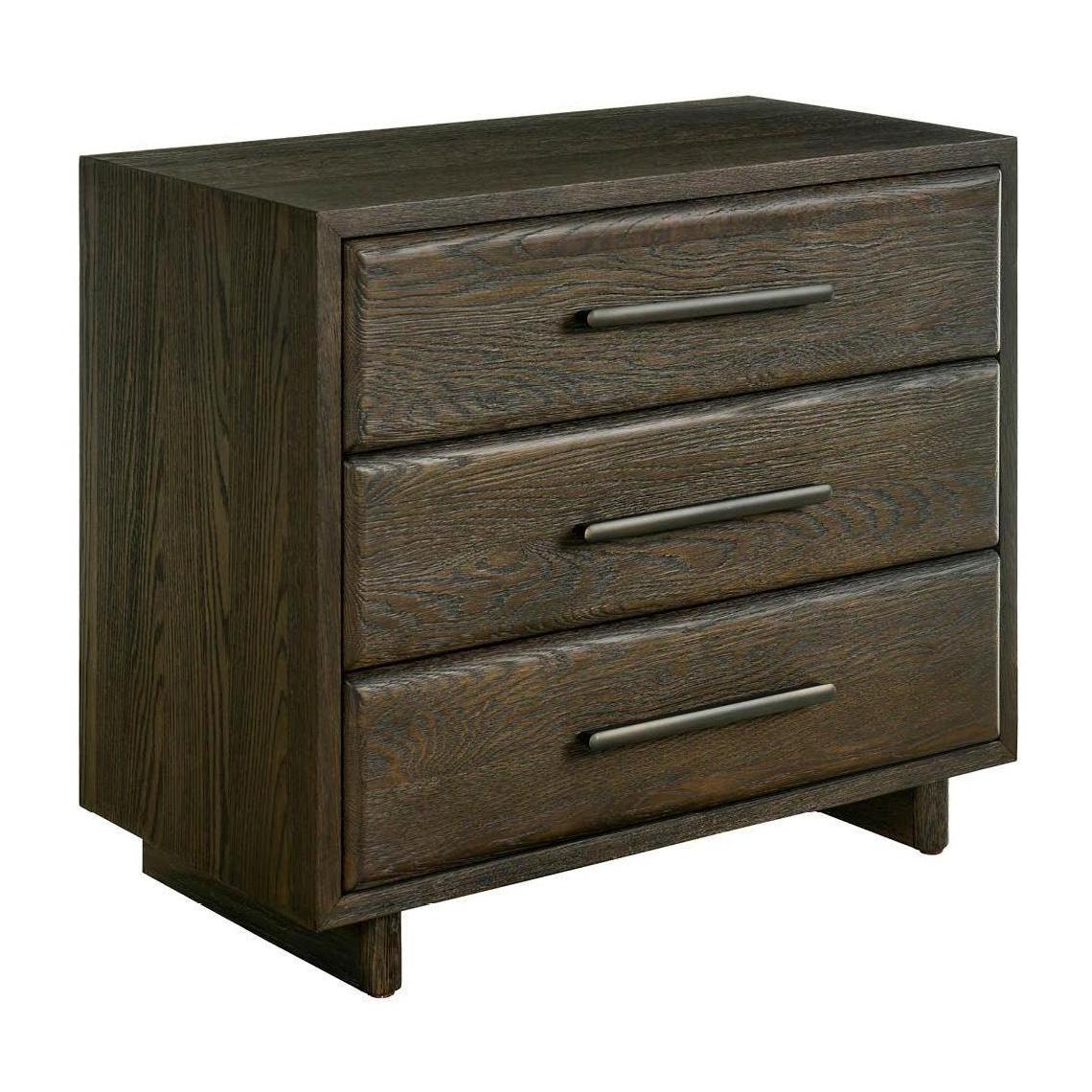 Universal Modern Sable & Desert Sable Three Drawer Nightstand