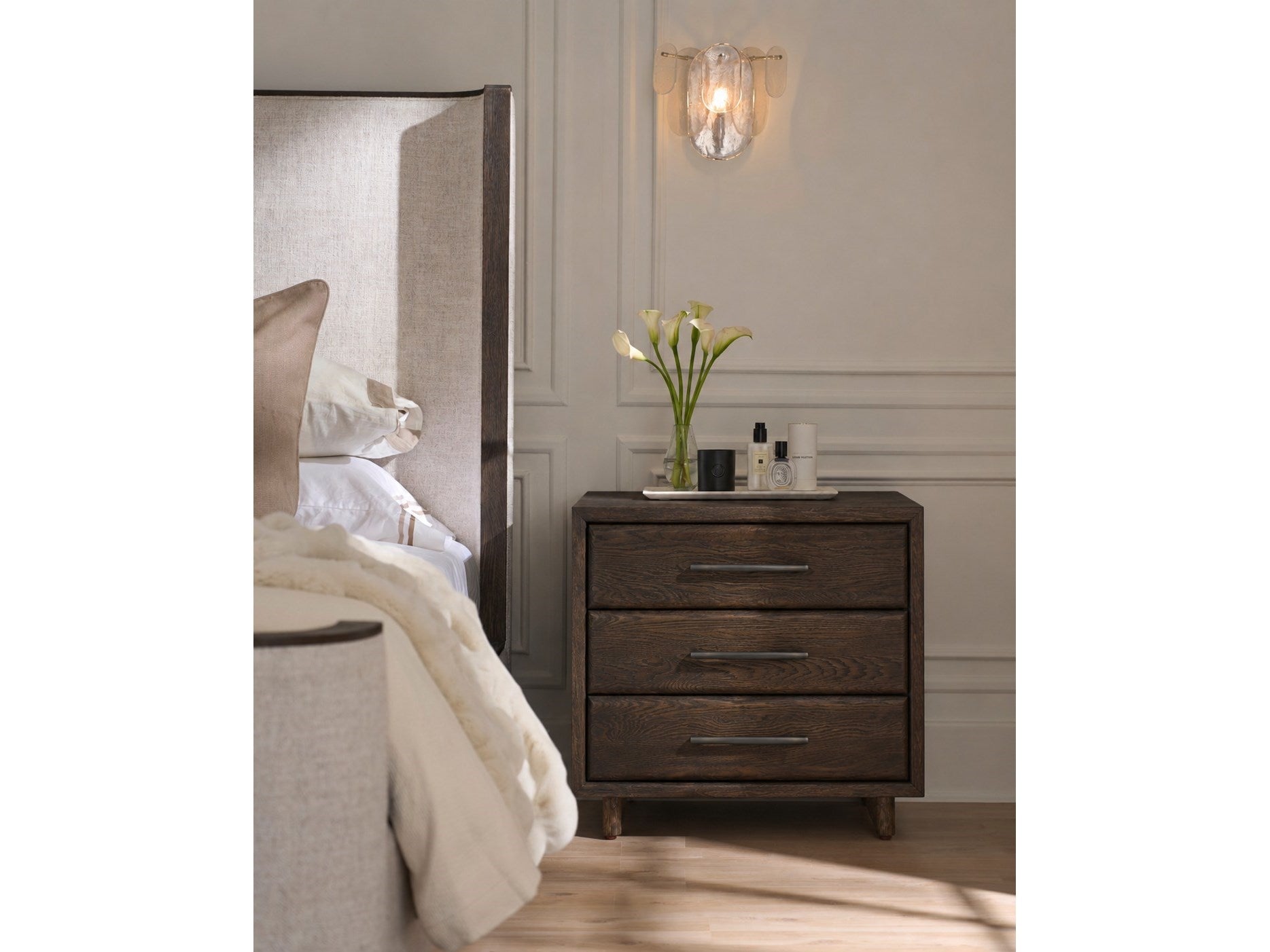 Universal Furniture Modern Sable Three Drawer Nightstand