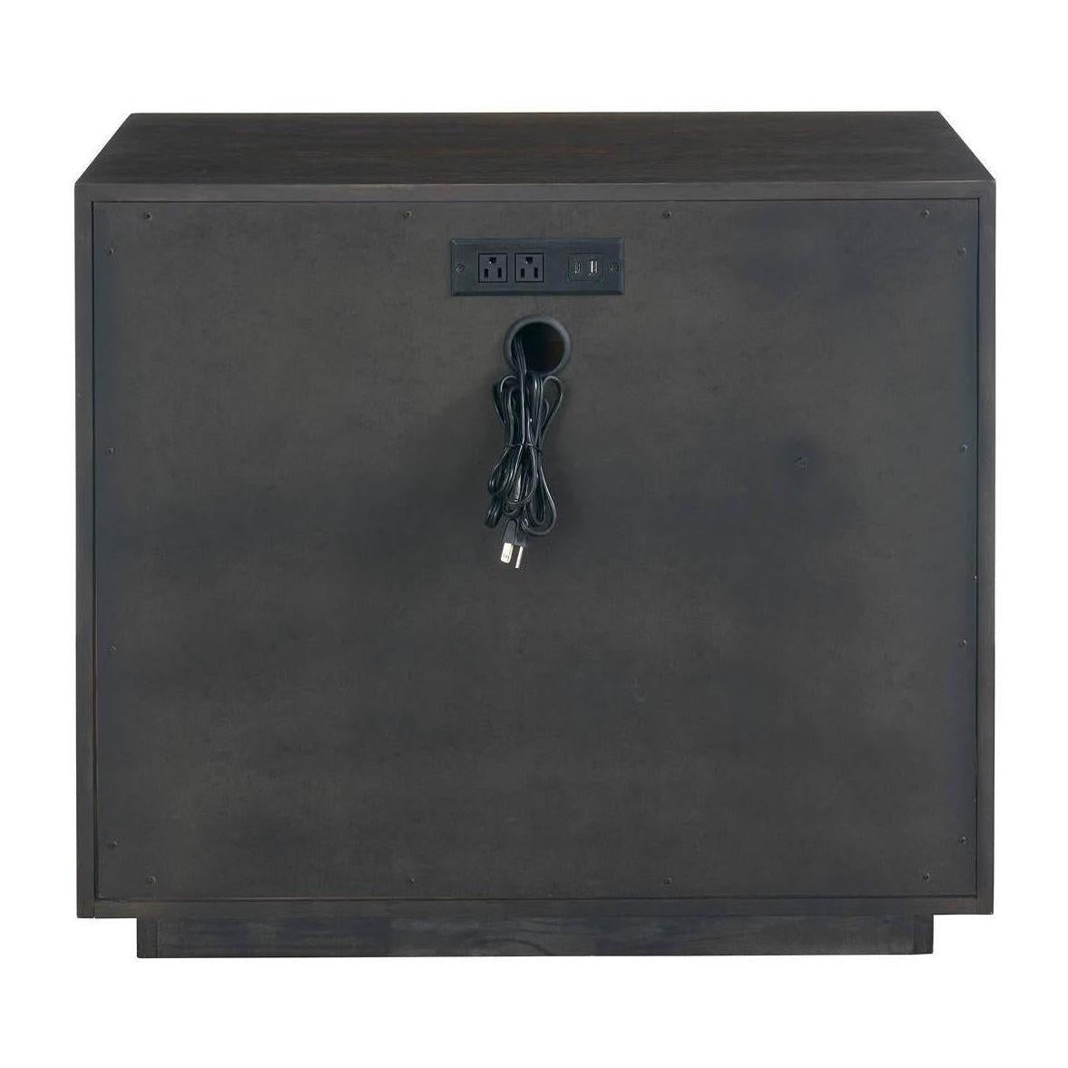 Universal Modern Sable & Desert Sable Plinth Nightstand