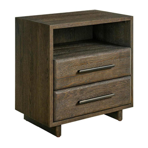 Universal Modern Sable & Desert Sable Open Storage Nightstand