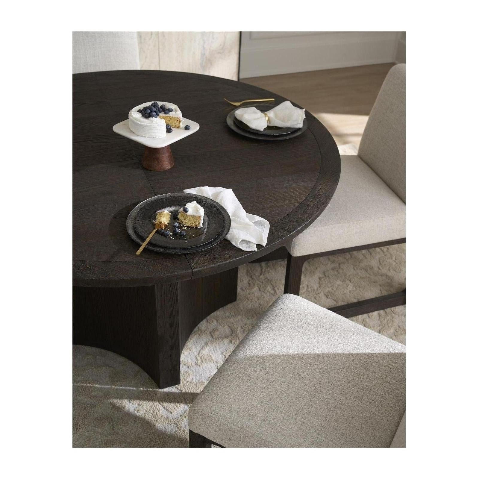 Universal Modern Sable & Desert Sable Round Dining Table