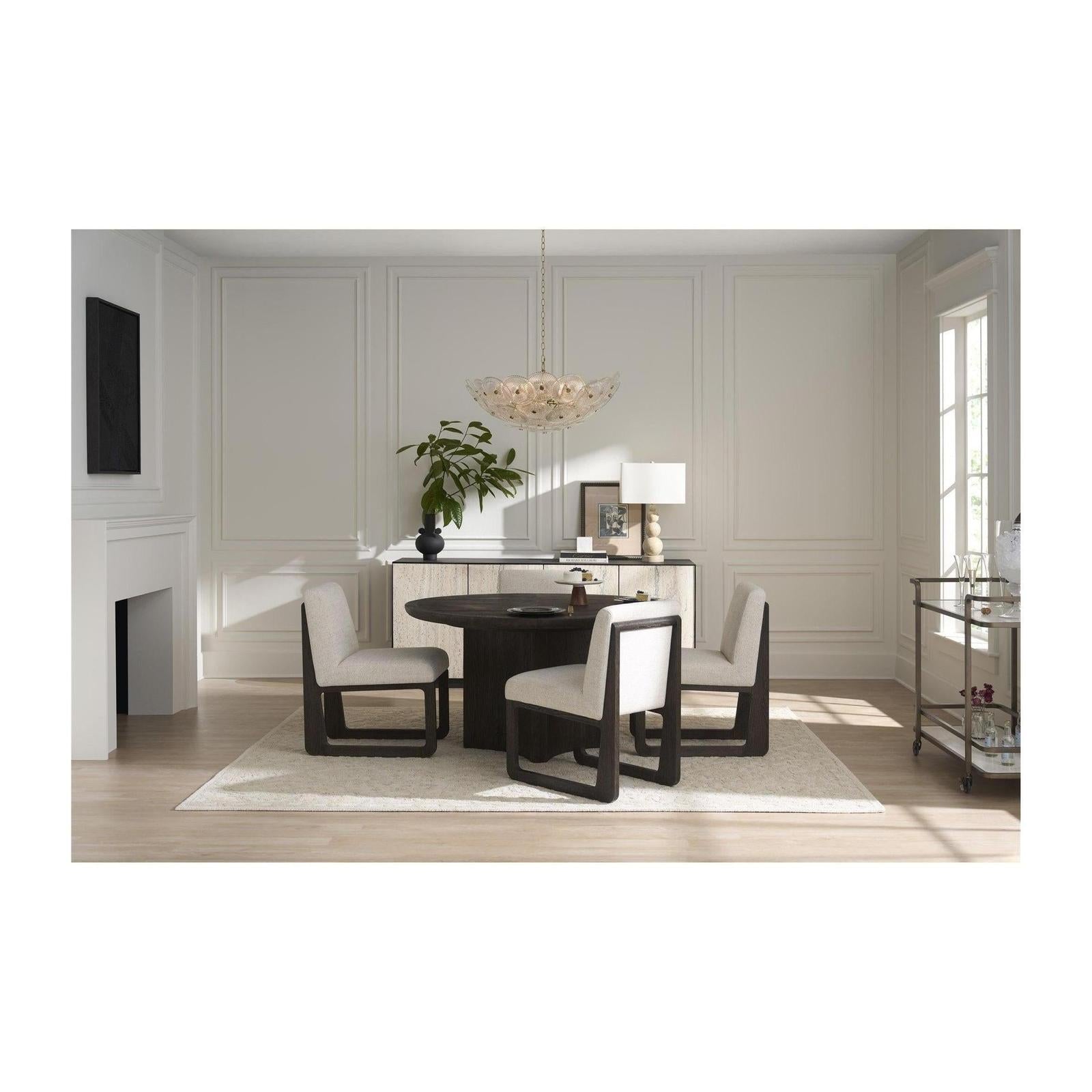 Universal Modern Sable & Desert Sable Round Dining Table