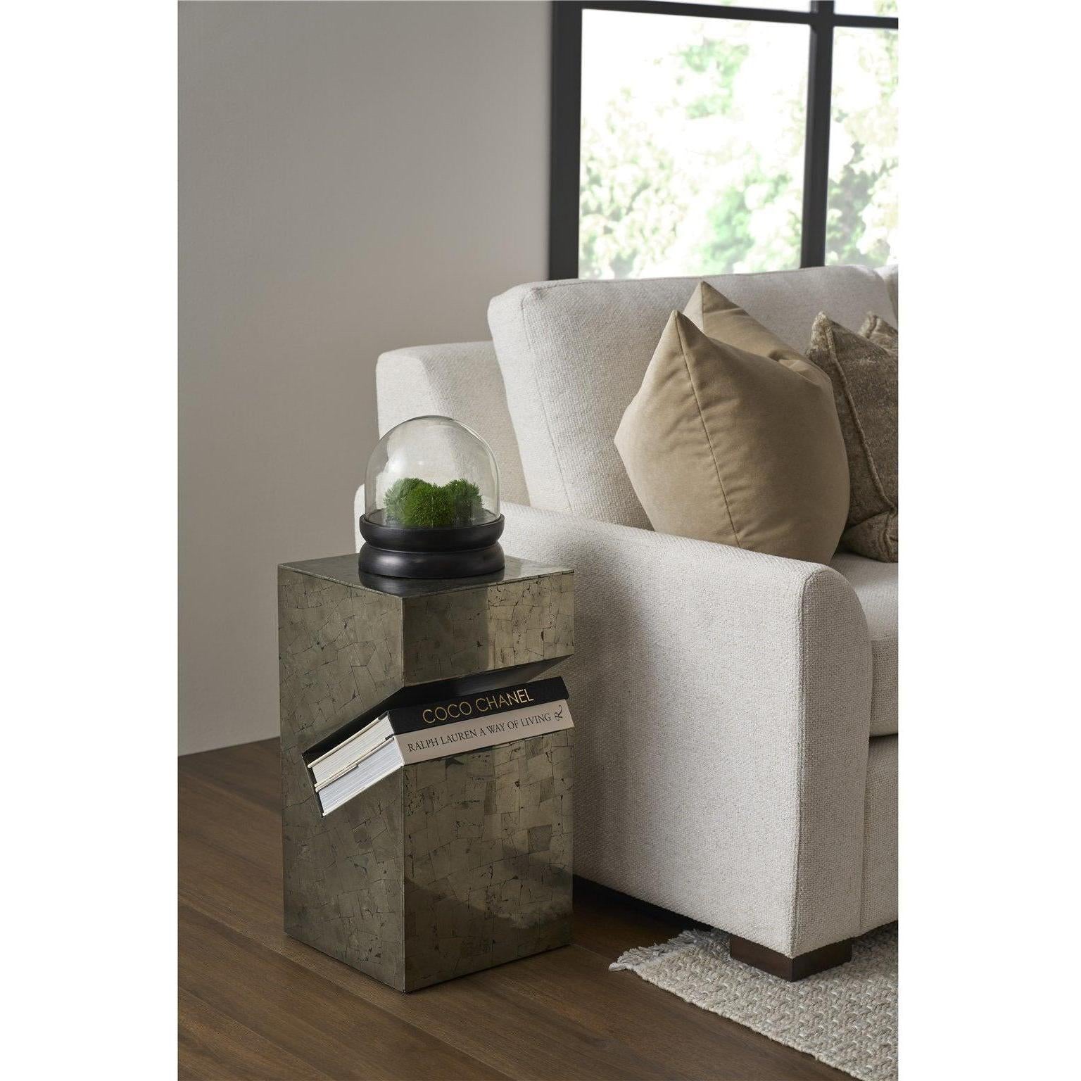 Universal Modern Sable & Desert Pyrite Side Table