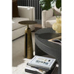 Universal Modern Sable & Desert Metal Martini Table - Gold