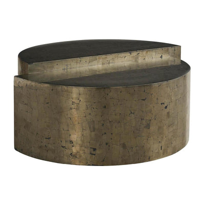Universal Modern Sable & Desert Cosmo Cocktail Table