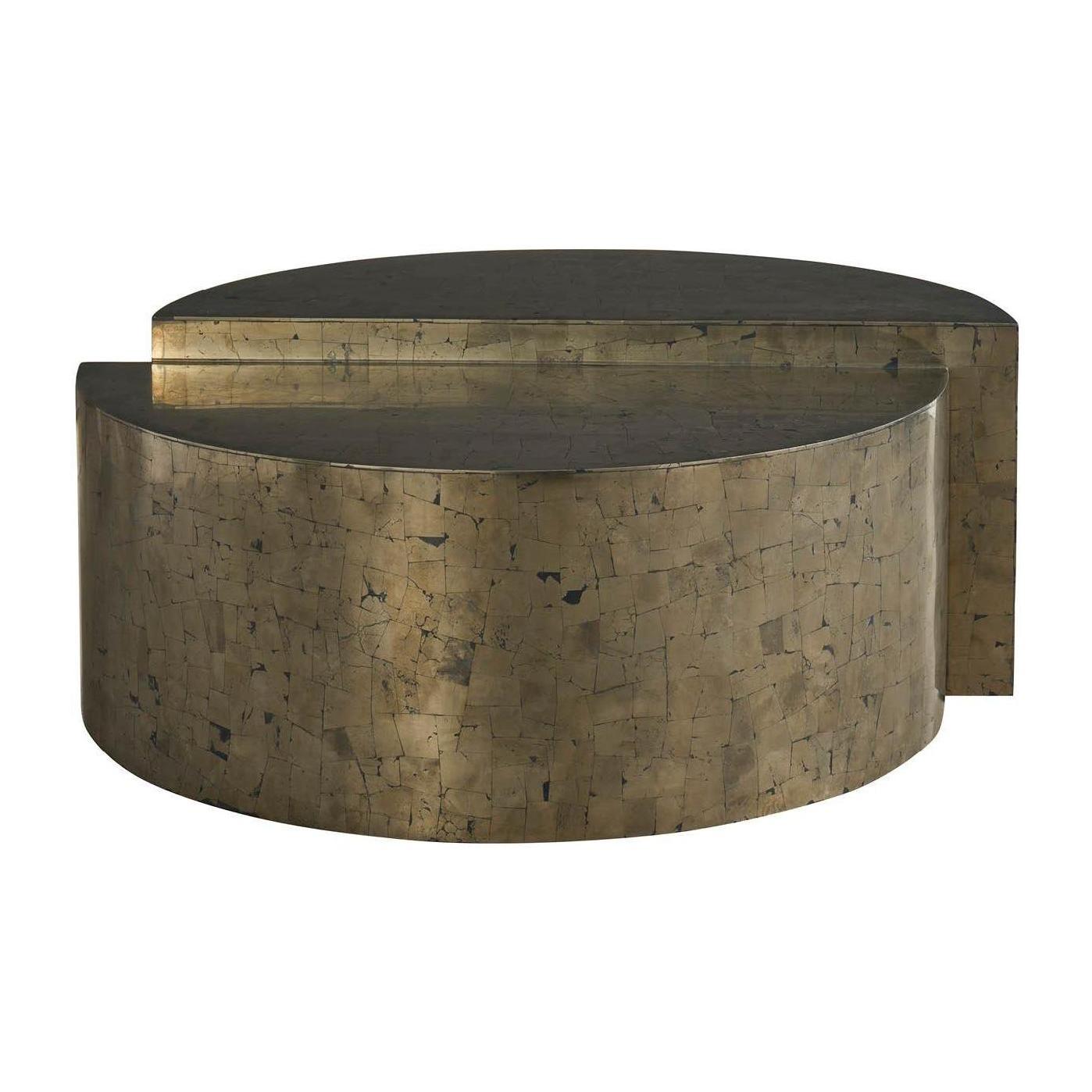Universal Modern Sable & Desert Cosmo Cocktail Table