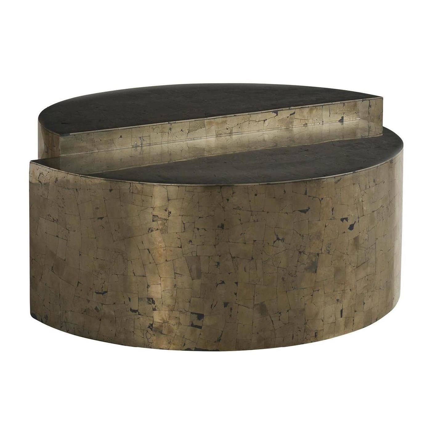 Universal Modern Sable & Desert Cosmo Cocktail Table