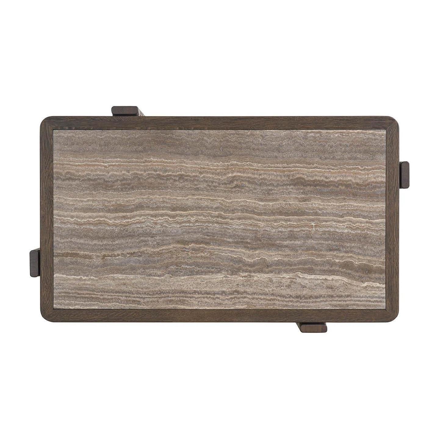 Universal Modern Sable & Desert Sable And Stone Cocktail Table