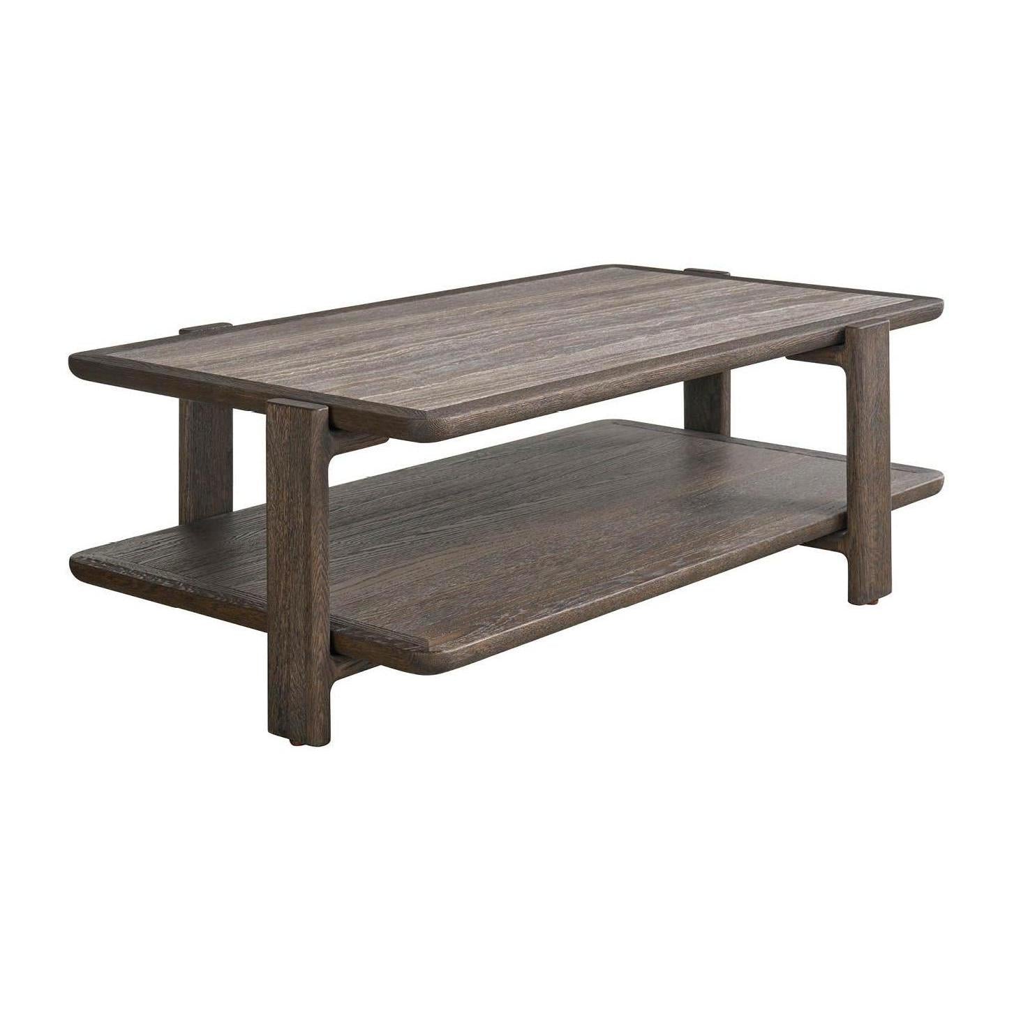 Universal Modern Sable & Desert Sable And Stone Cocktail Table