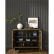 Universal Modern Sable & Desert Origami Hall Chest