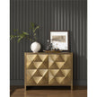 Universal Modern Sable & Desert Origami Hall Chest