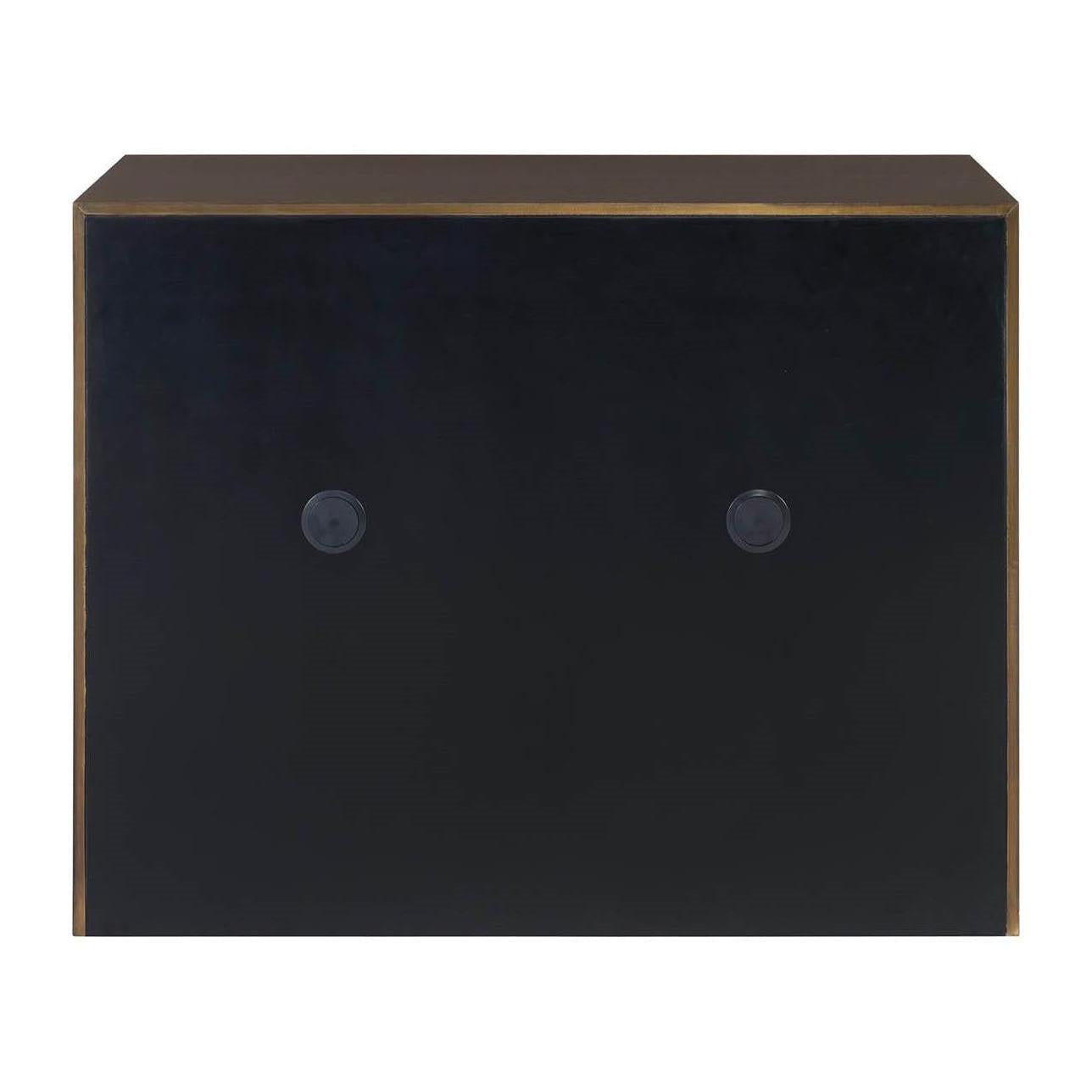 Universal Modern Sable & Desert Origami Hall Chest