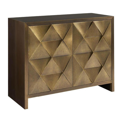 Universal Modern Sable & Desert Origami Hall Chest