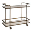 Universal Modern Sable & Desert Aged Gold Bar Cart