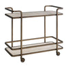 Universal Modern Sable & Desert Aged Gold Bar Cart