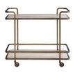 Universal Modern Sable & Desert Aged Gold Bar Cart