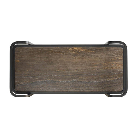 Universal Modern Sable & Desert Smoked Bronze Bar Cart