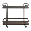 Universal Modern Sable & Desert Smoked Bronze Bar Cart