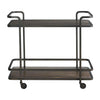 Universal Modern Sable & Desert Smoked Bronze Bar Cart
