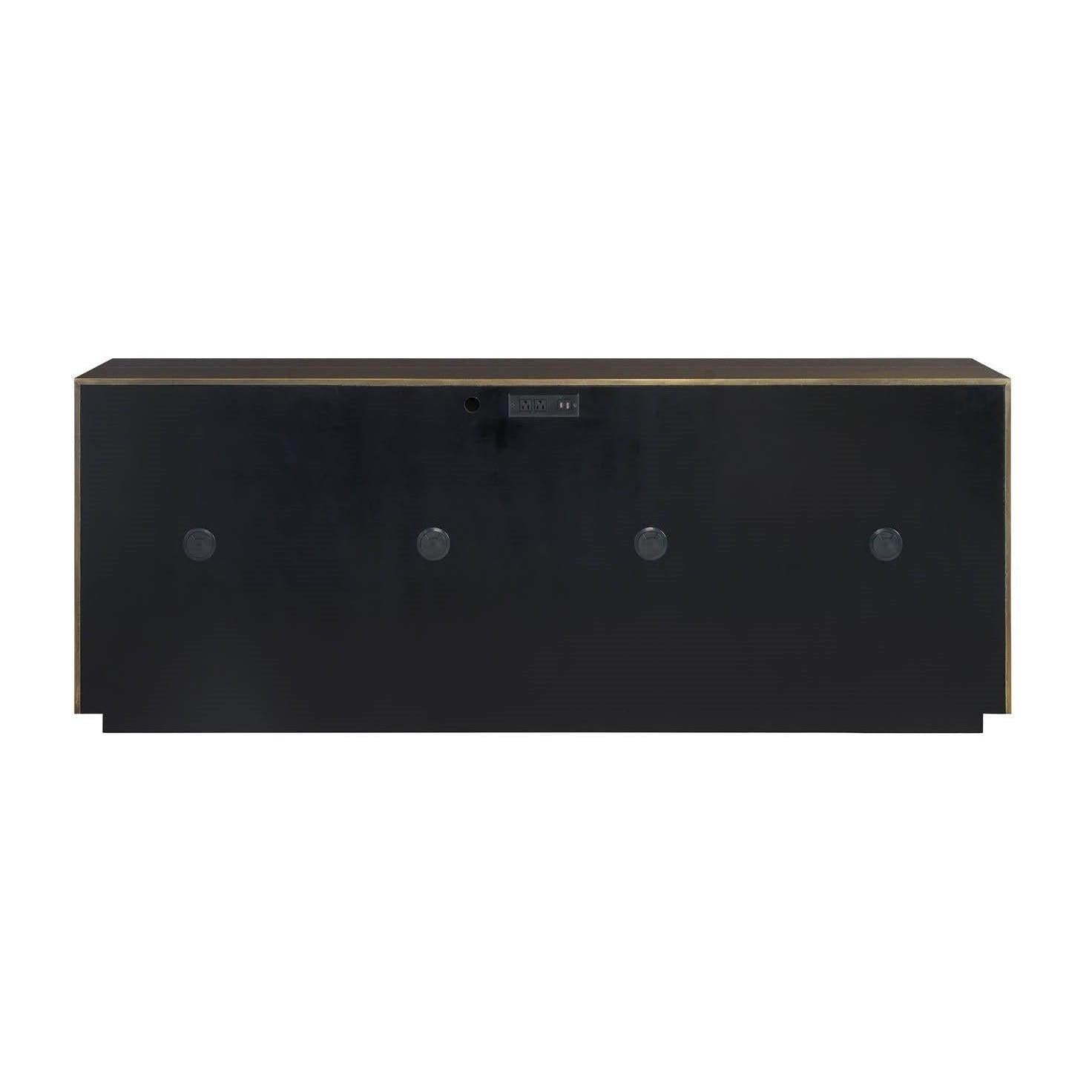 Universal Modern Sable & Desert Origami Credenza