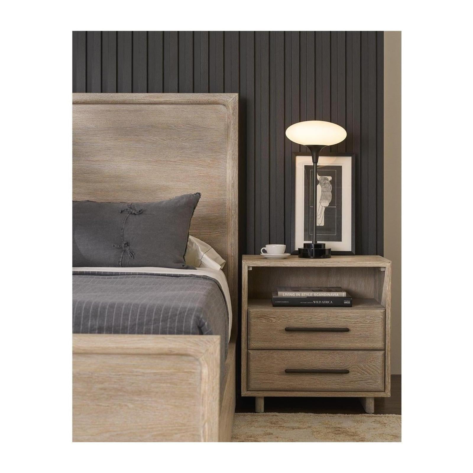 Universal Modern Sable & Desert Panel Bed