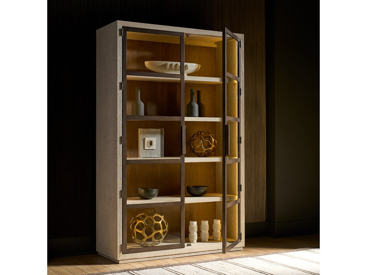Universal Furniture Modern Mist Display Cabinet
