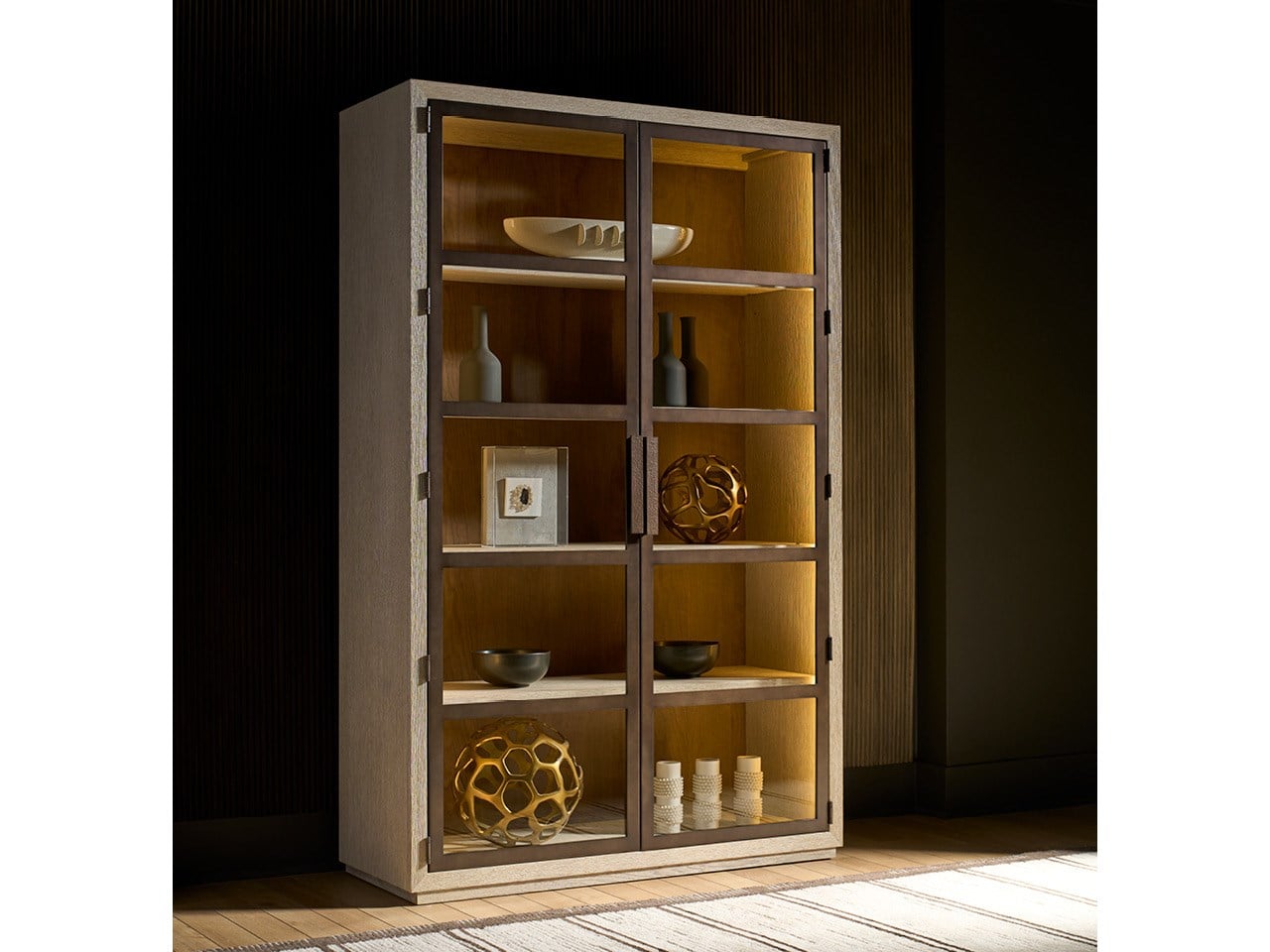 Universal Furniture Modern Mist Display Cabinet