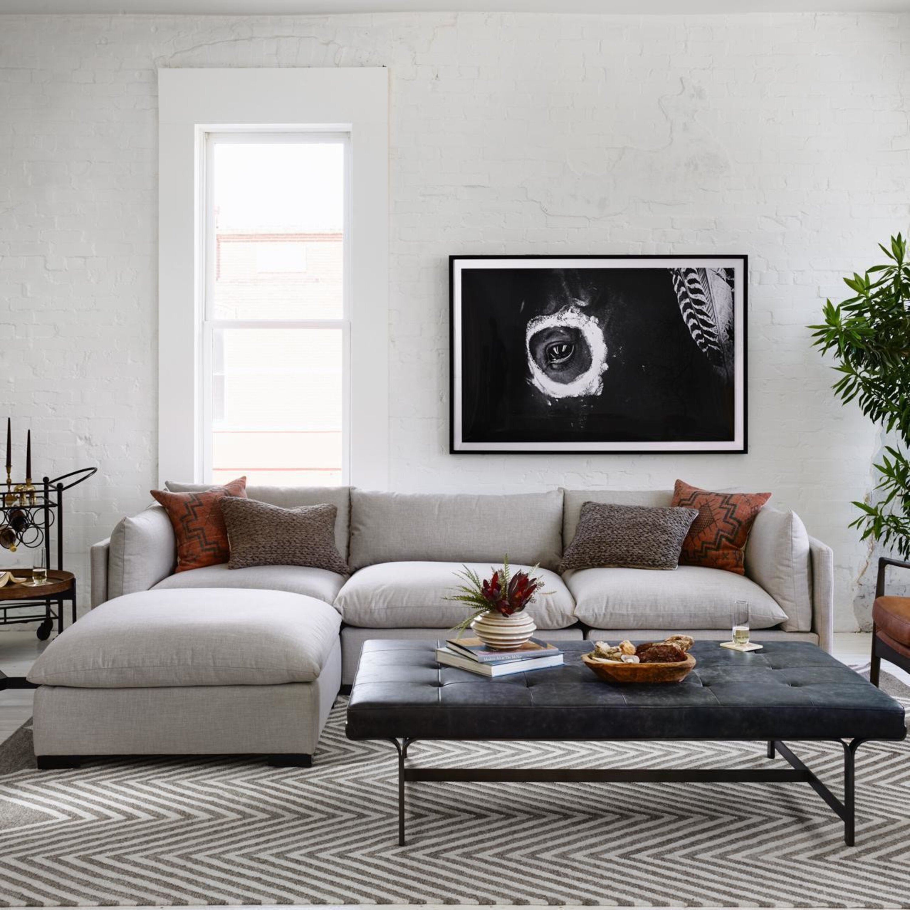Four Hands Westwood 3 PC Sectional with Ottoman
